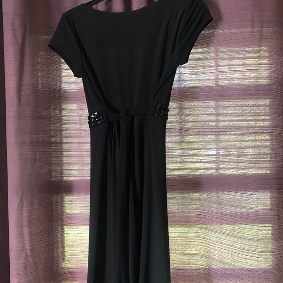 Bisou Bisou Black Dress with Tie in Back - Picture 3 of 4